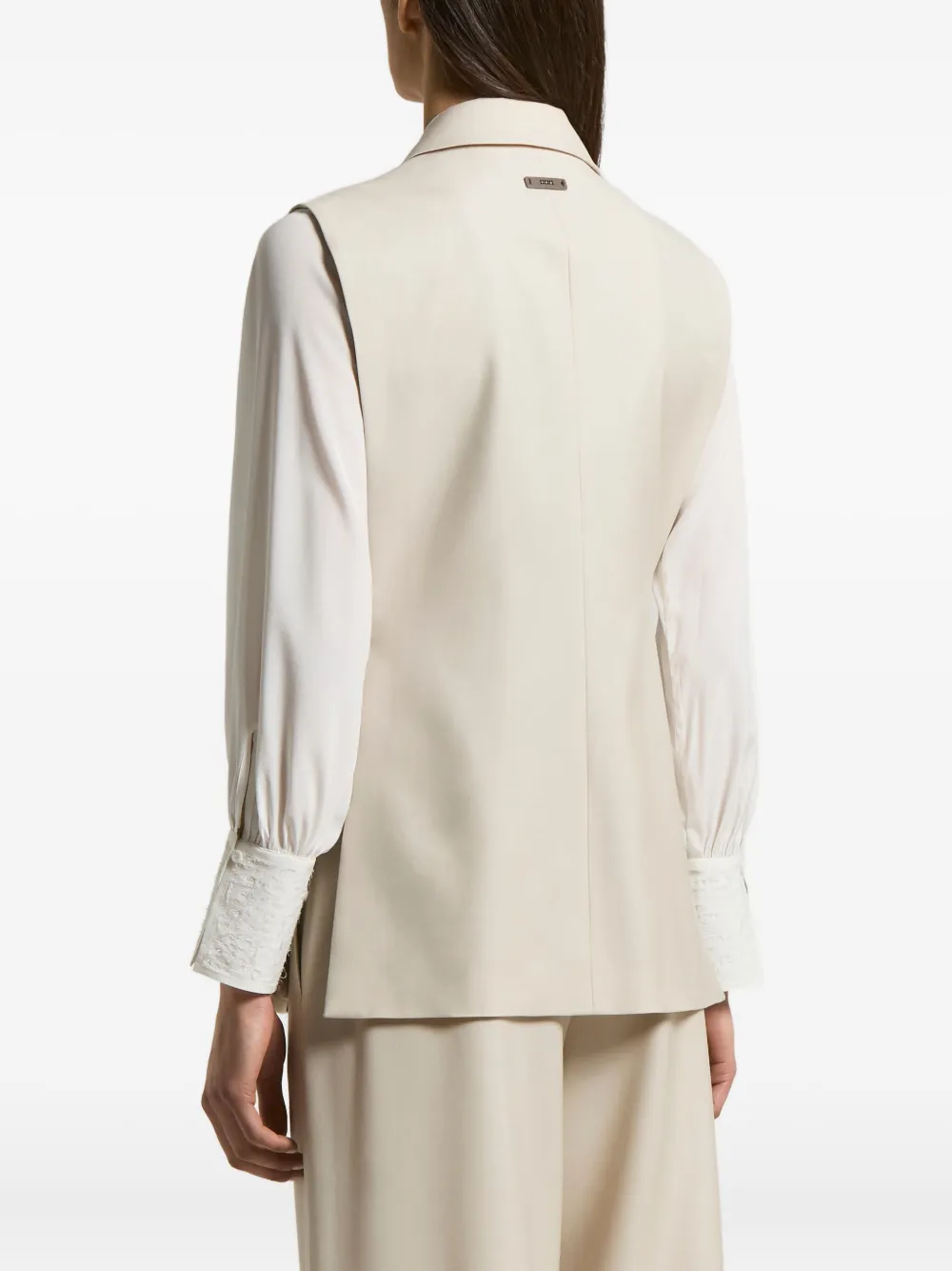 Peserico Double-breasted Waistcoat In Neutral