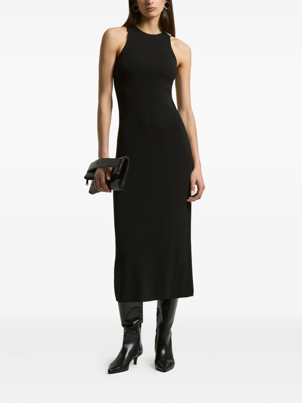 Peserico embellished sleeveless dress - Zwart