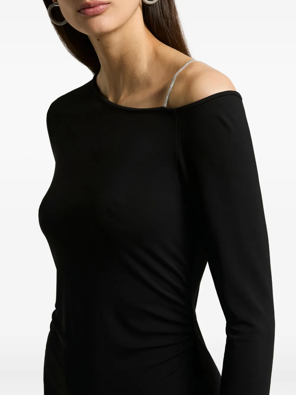 Peserico Crystal-embellished Dress In Black