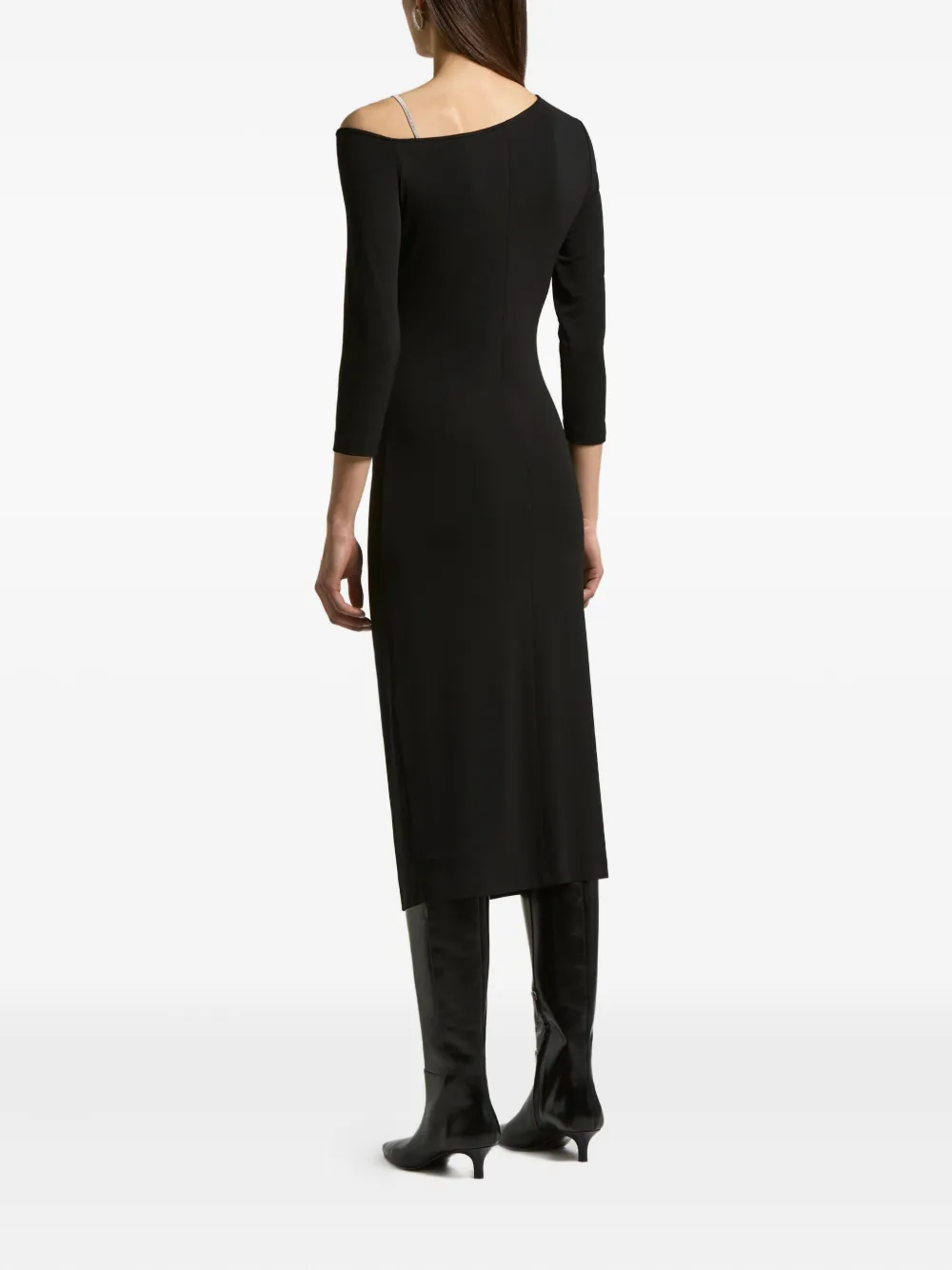 Peserico Crystal-embellished Dress In Black