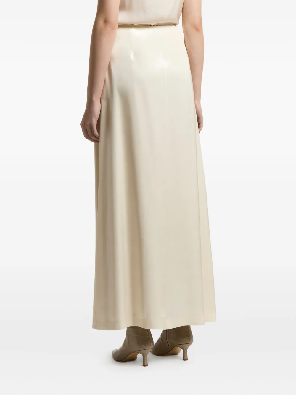 Peserico Satijnen maxi-rok - Beige