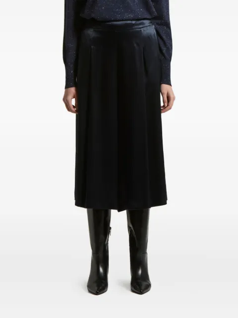 Peserico pleated-front satin trousers