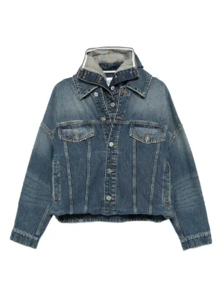 Jean Paul Gaultier Hooded Denim Jacket | Blue | FARFETCH