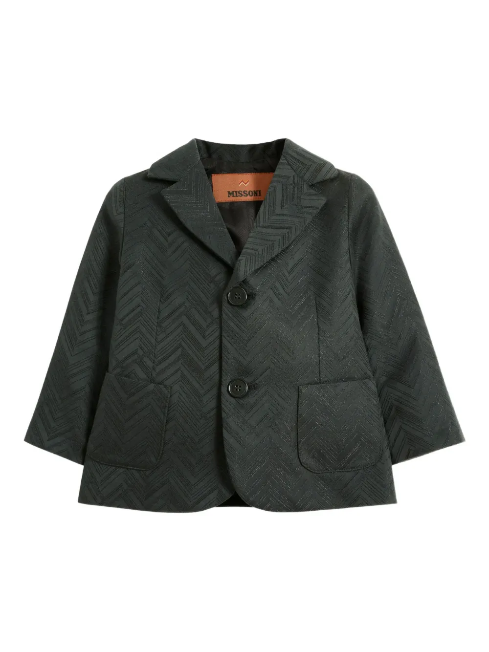 Missoni Kids Blazer met chevron-patroon Grijs