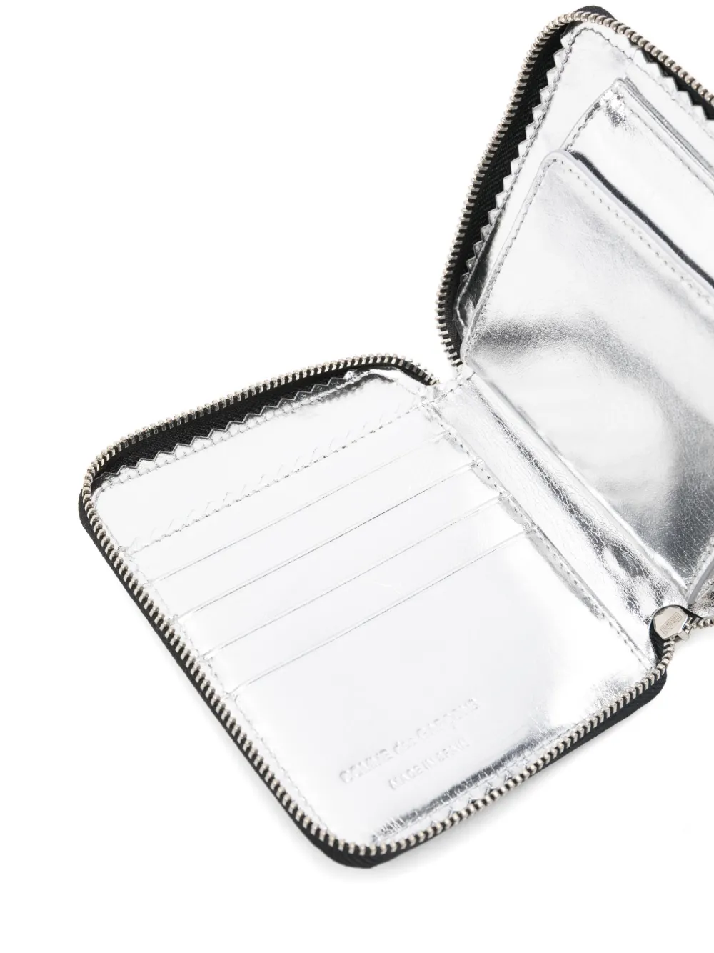Comme Des Garçons Zip-around Leather Wallet In Black