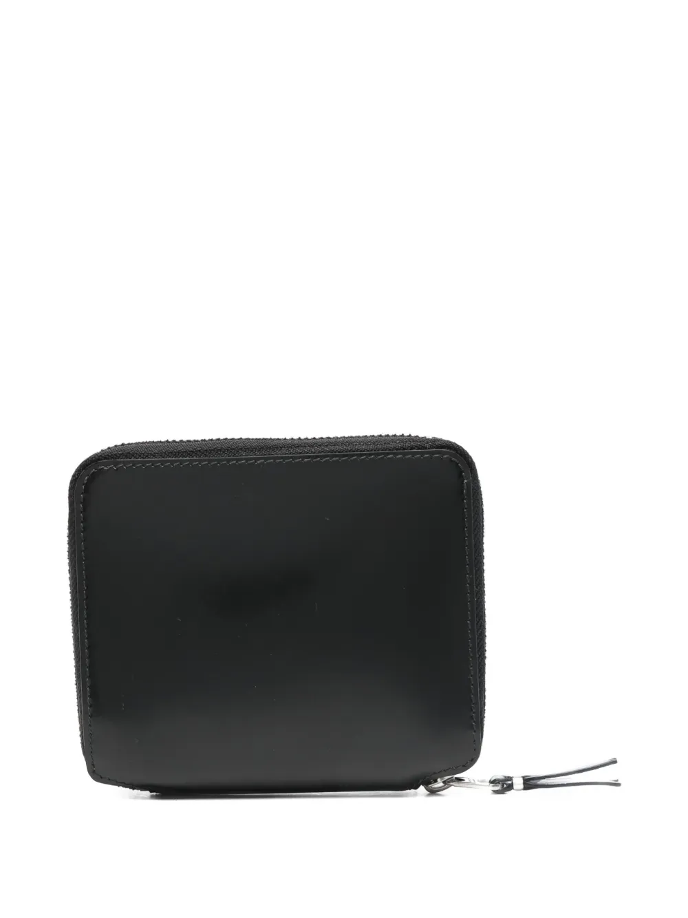 Comme Des Garçons Zip-around Leather Wallet In Black