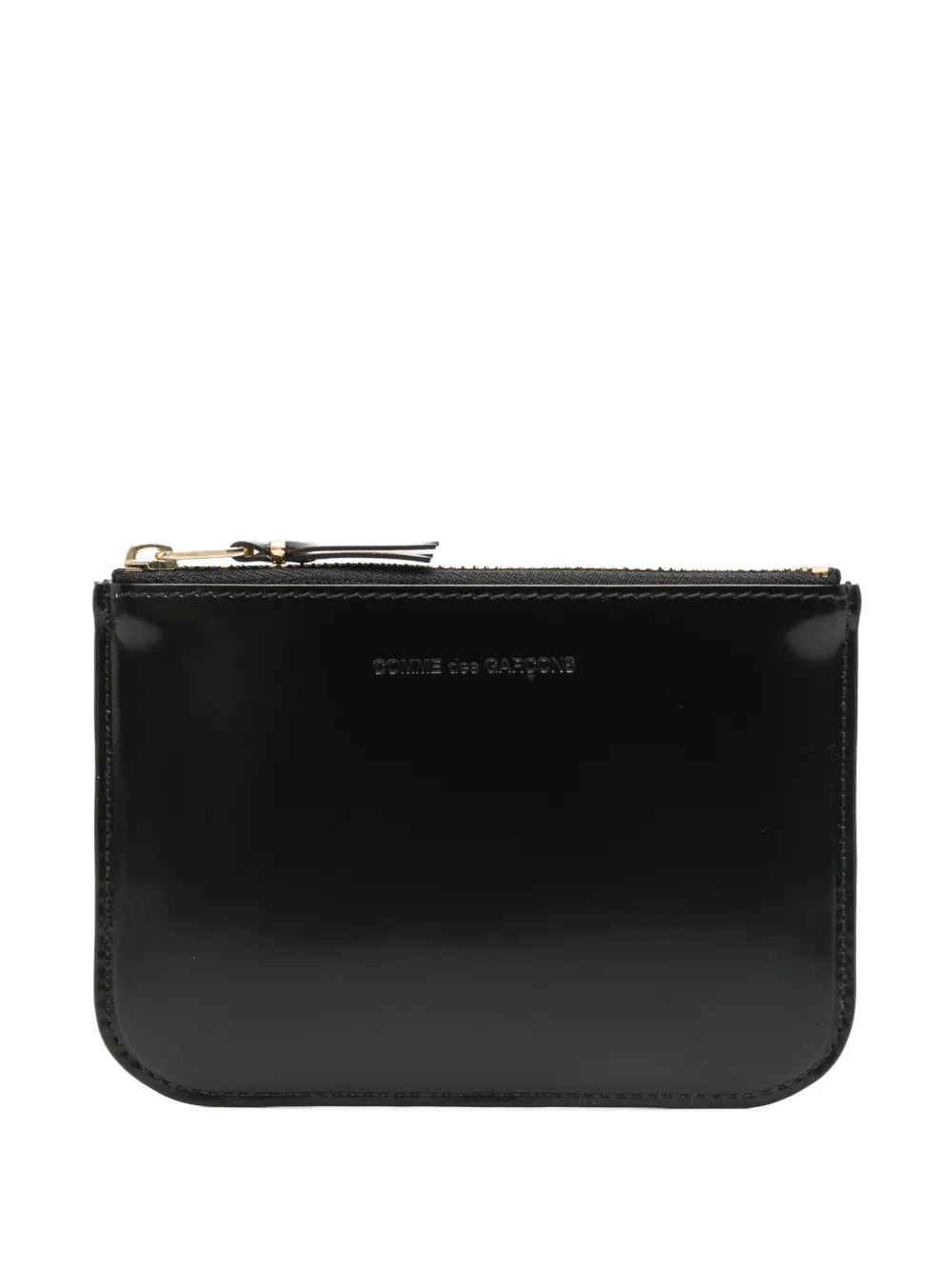 Comme Des Garçons Wallet Leren portemonnee met rits Zwart
