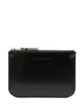 Comme Des Garçons Wallet zip-top leather coin purse - Black