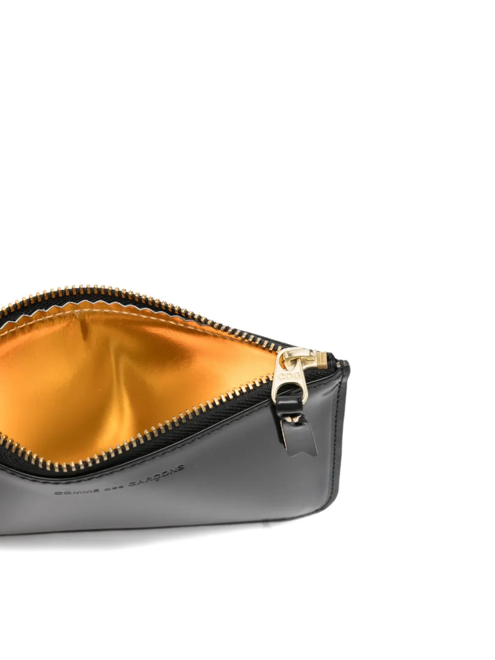 Comme Des Garçons Wallet Leren portemonnee met rits Zwart