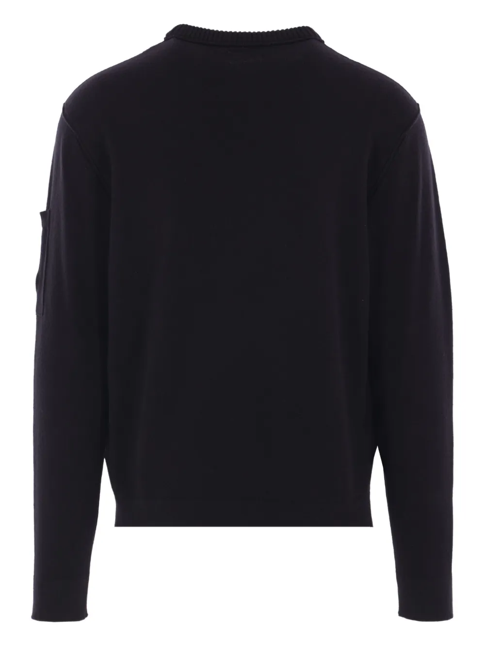 C.P. Company Trui met ronde hals en zakdetail Zwart