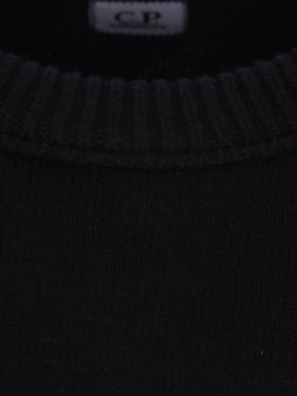 C.P. Company Trui met ronde hals en zakdetail Zwart