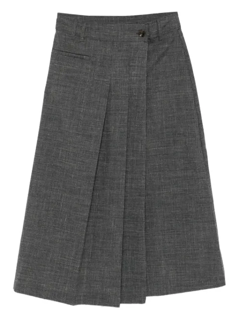 Soeur pleated wrap skirt