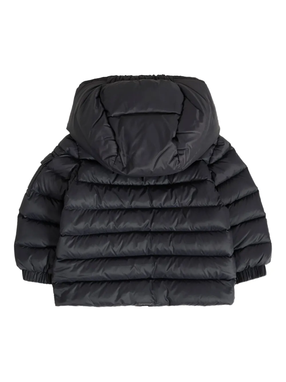 Moncler Enfant hooded quilted down jacket Zwart