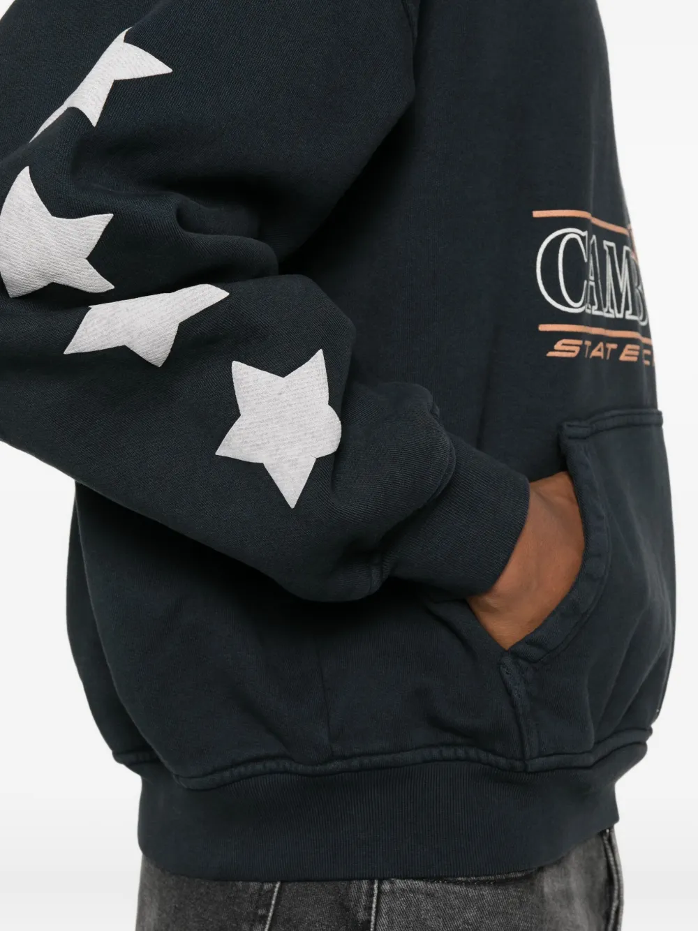 RHUDE Hoodie met print Zwart