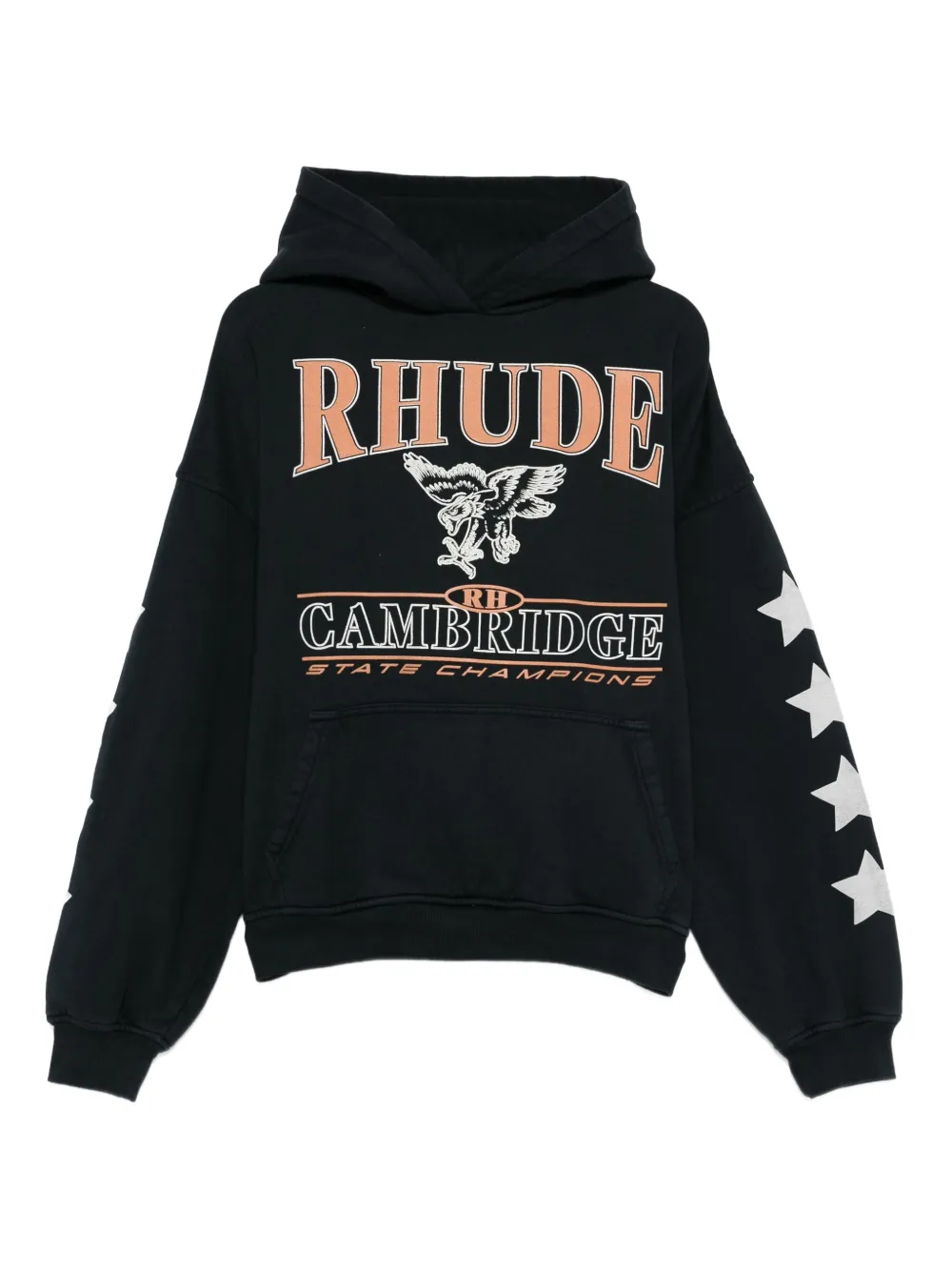 RHUDE Hoodie met print Zwart
