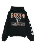 RHUDE graphic-print hoodie - Black