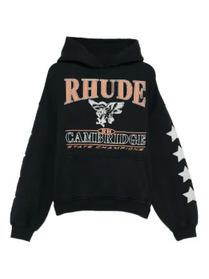 RHUDE ロゴ Off Road パーカー RHUDE Off Road-print Cotton Hoodie | Grey | FARFETCH GE