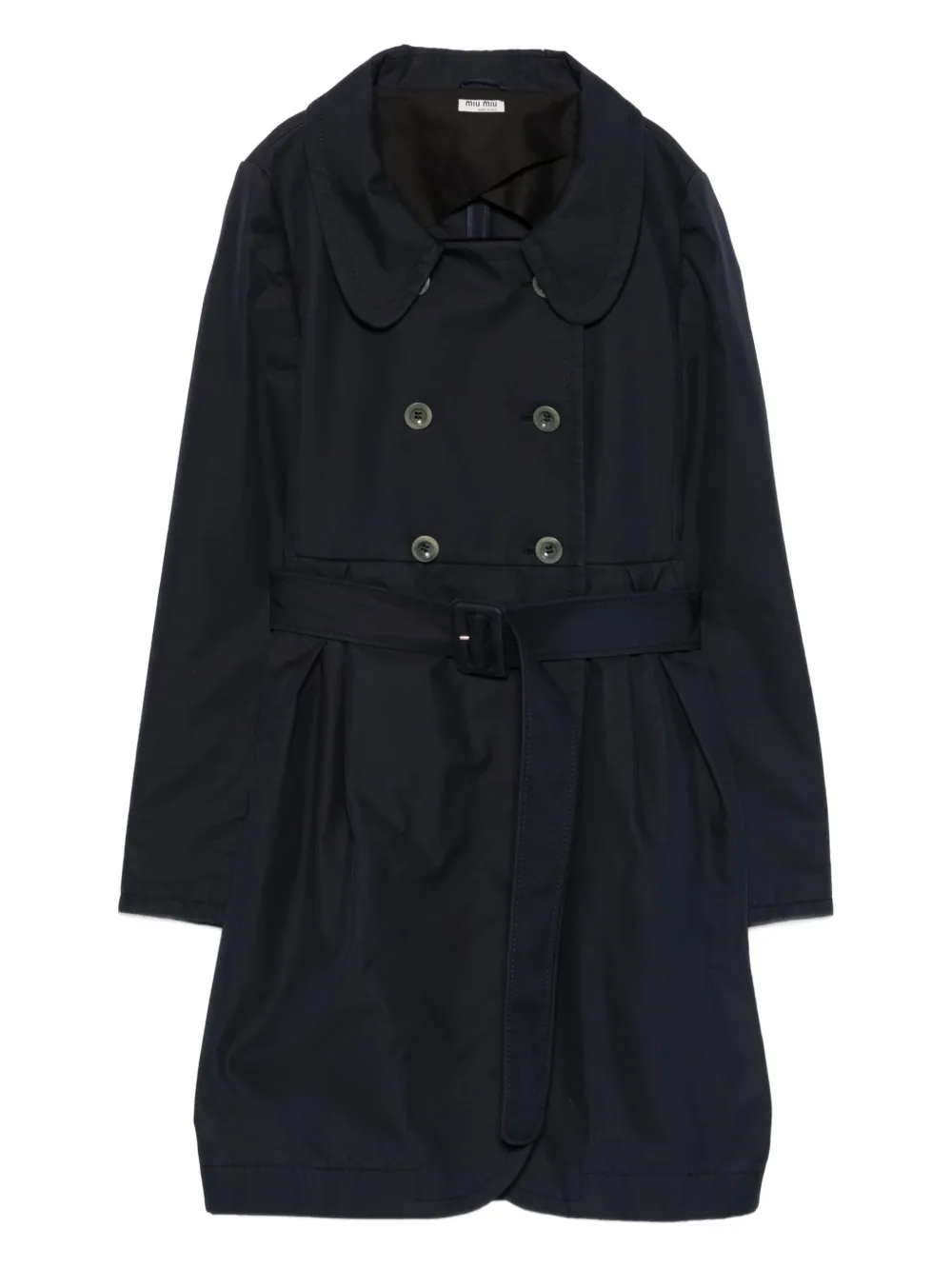 2010s double-breasted belted coat