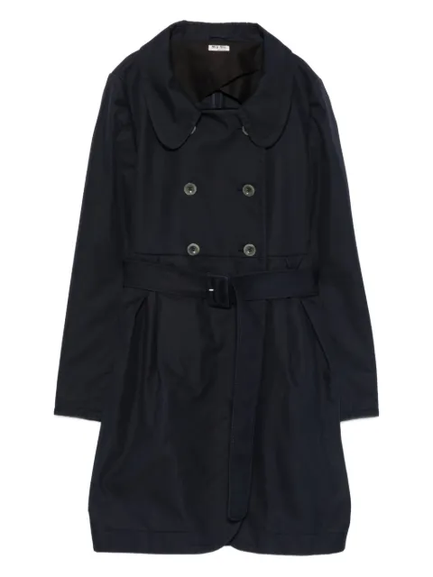 Miu Miu Pre-Owned dubbelknäppt trenchcoat med bälte från 2010-talet