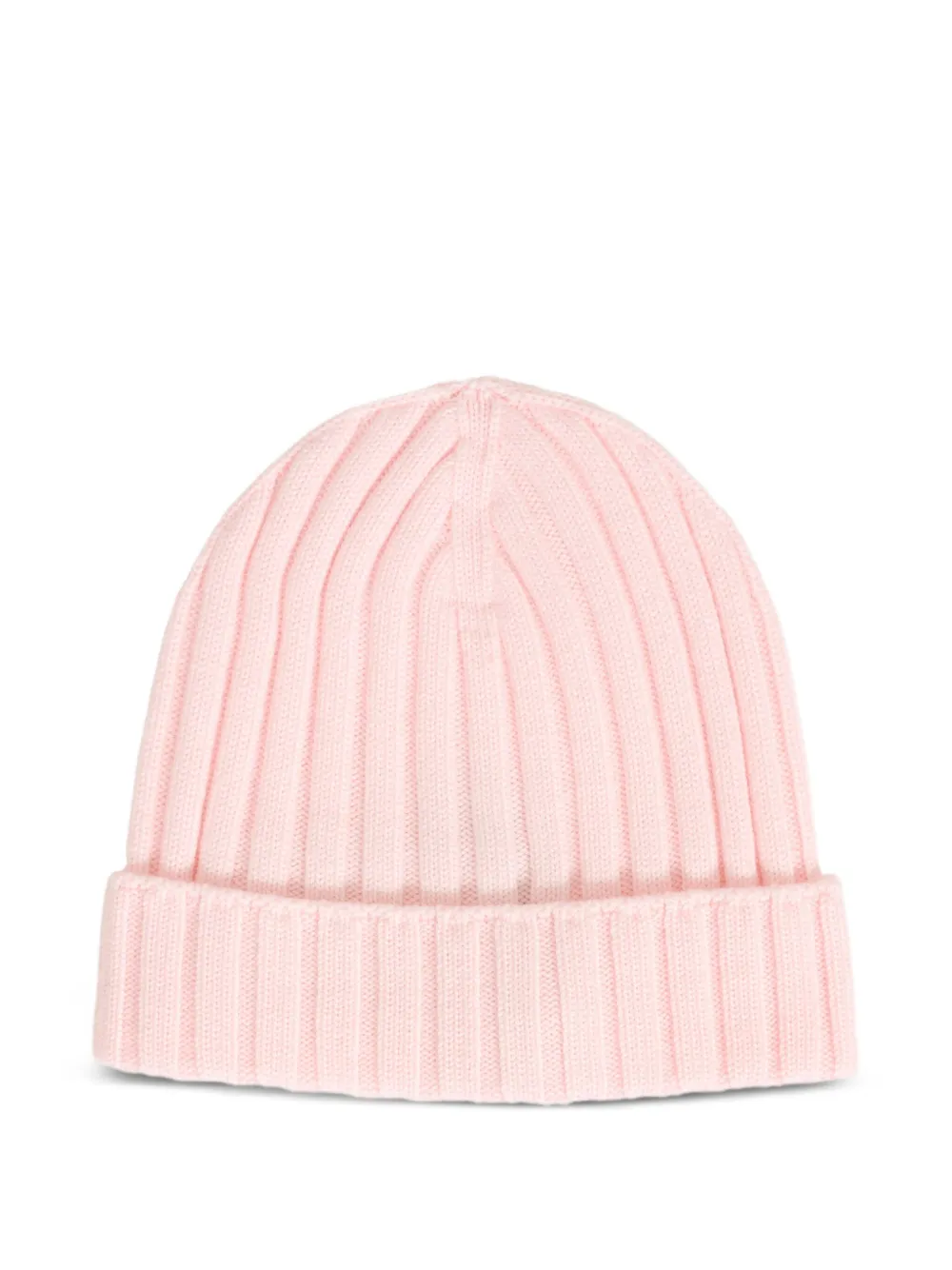 Moncler Enfant ribbed-knit beanie Roze