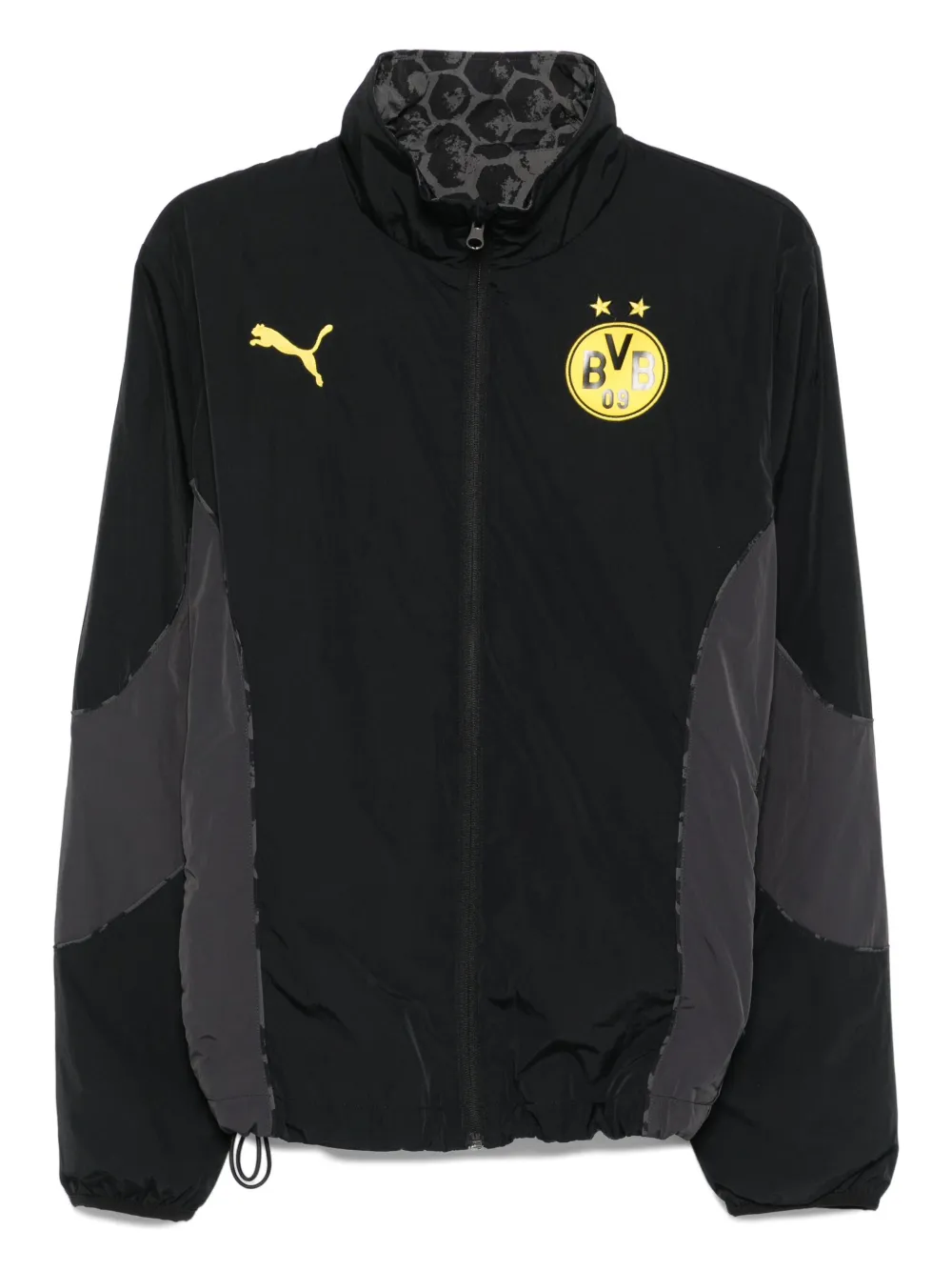 PUMA x KidSuper Studios Borussia Dortmund jack met vlakken Zwart
