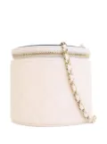 CHANEL Pre-Owned 2021 CC Lambskin Round Vanity Case crossbody bag - White