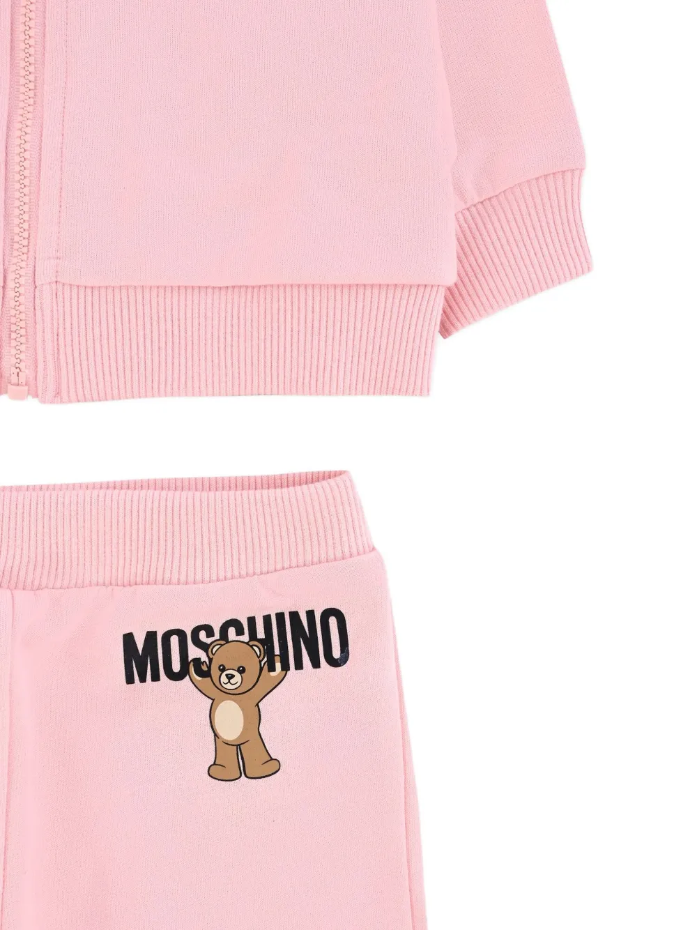 Moschino Kids Trainingspak met teddybeer-print Roze