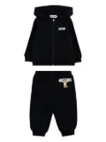 Moschino Kids teddy-print tracksuit set - Black