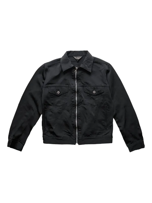 大人気【COMME des GARCONS】Black Pinstripe Trucker Jacket 31011822_60008828_600.jpg