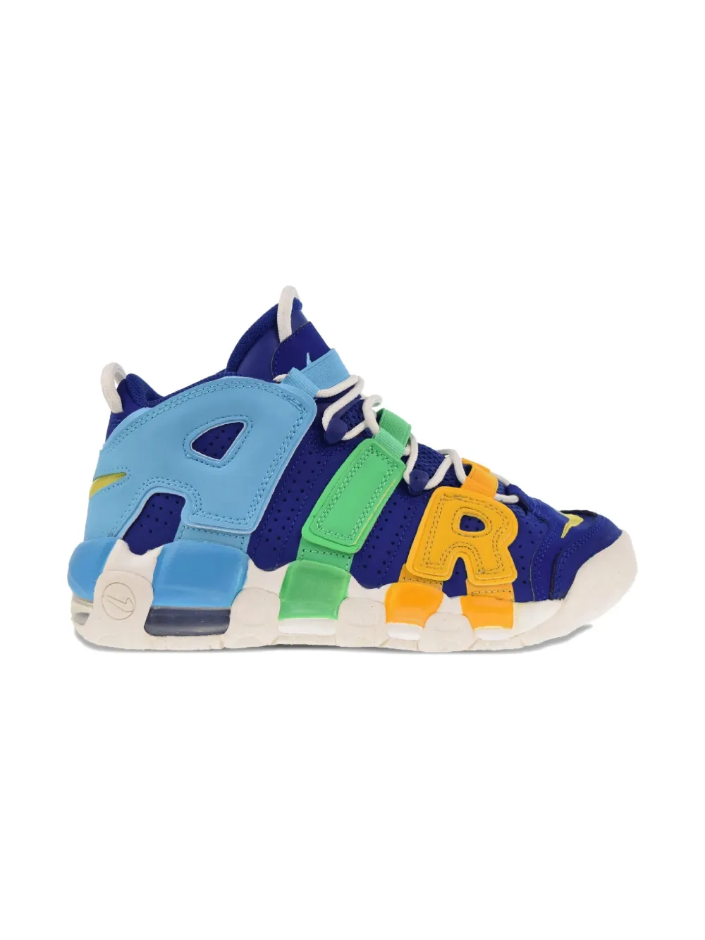 Nike Kids Air More Uptempo "Deep Royal Blue Electric Algae" sneakers