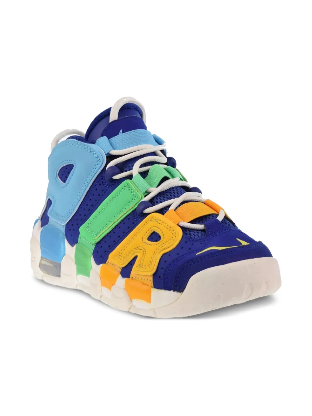 Nike Kids Air More Uptempo "Deep Royal Blue Electric Algae" sneakers