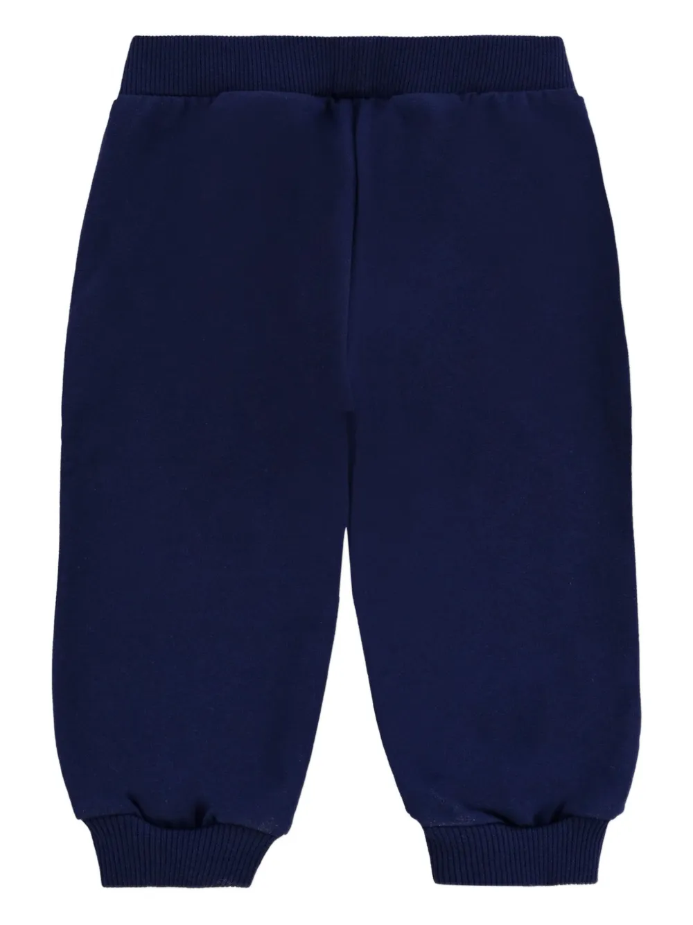 Moschino Kids Broek met teddyprint Blauw