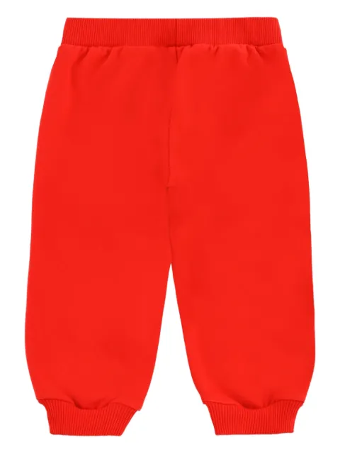 Moschino Kids teddy-print cotton trousers