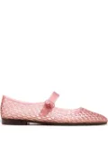 Sam Edelman Michaela Jelly Mary Jane lattice ballet flats - Pink