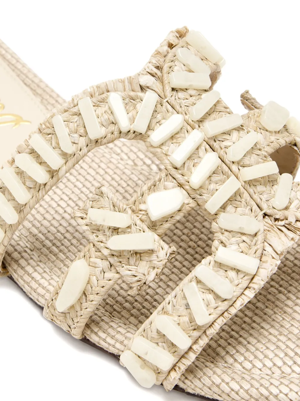 Sam Edelman beaded woven sandals 250 LIGHT NATURAL