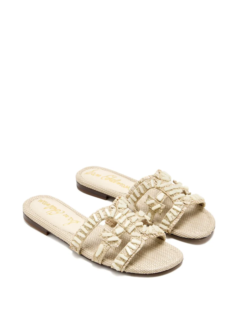Sam Edelman beaded woven sandals 250 LIGHT NATURAL