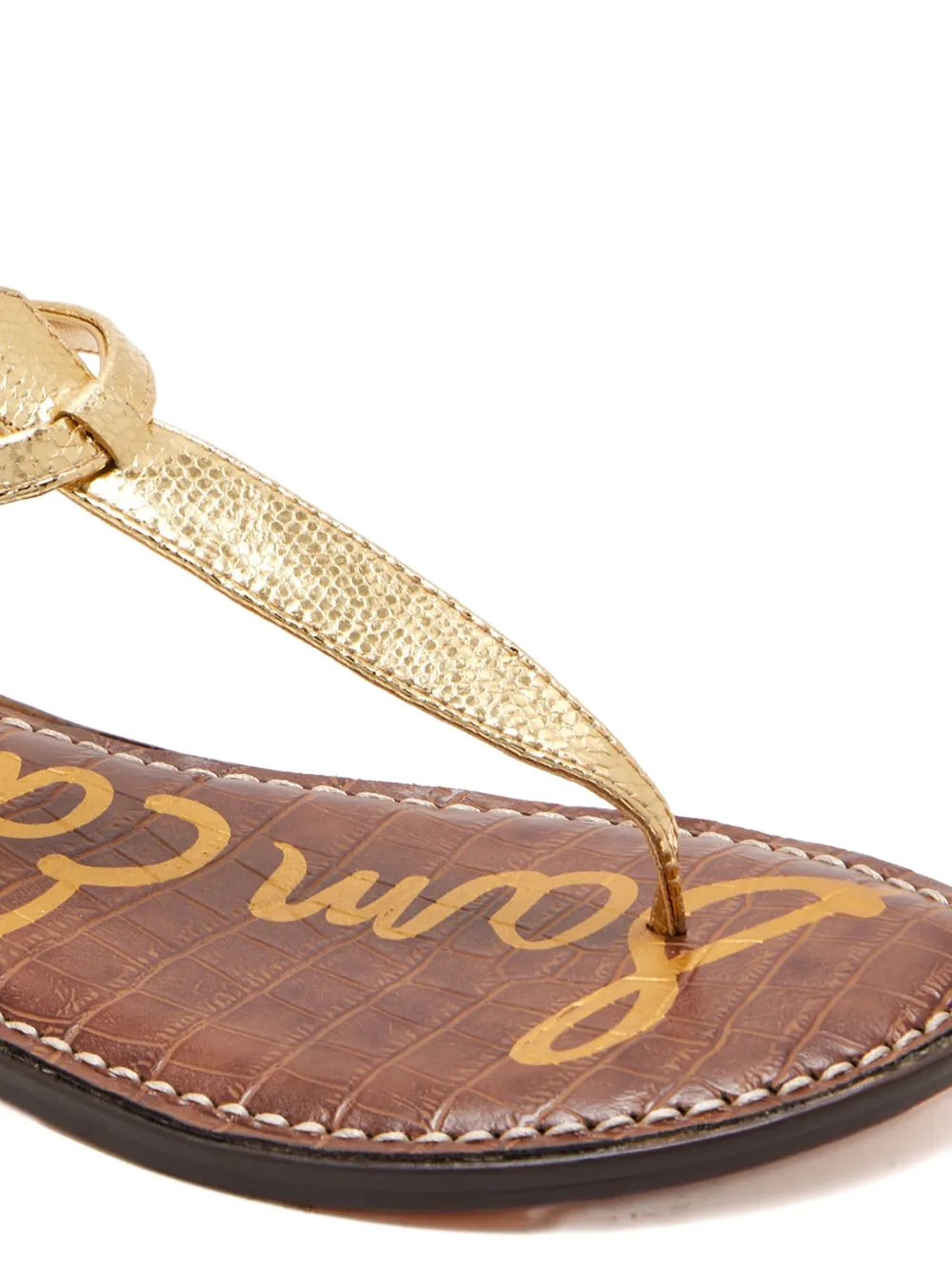 Sam Edelman Gigi metallic-finish sandals Gold