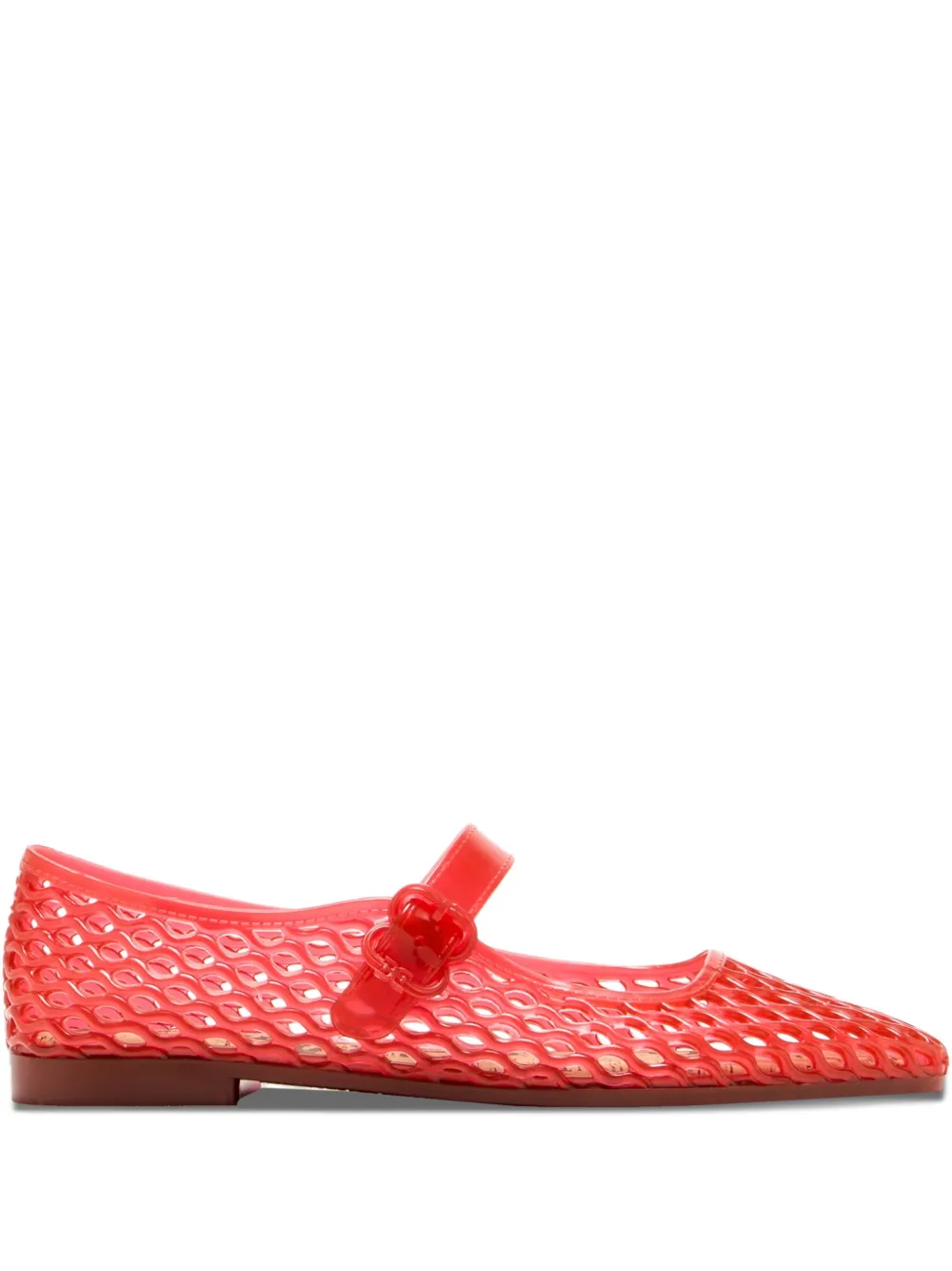 Sam Edelman net-pattern pumps Red