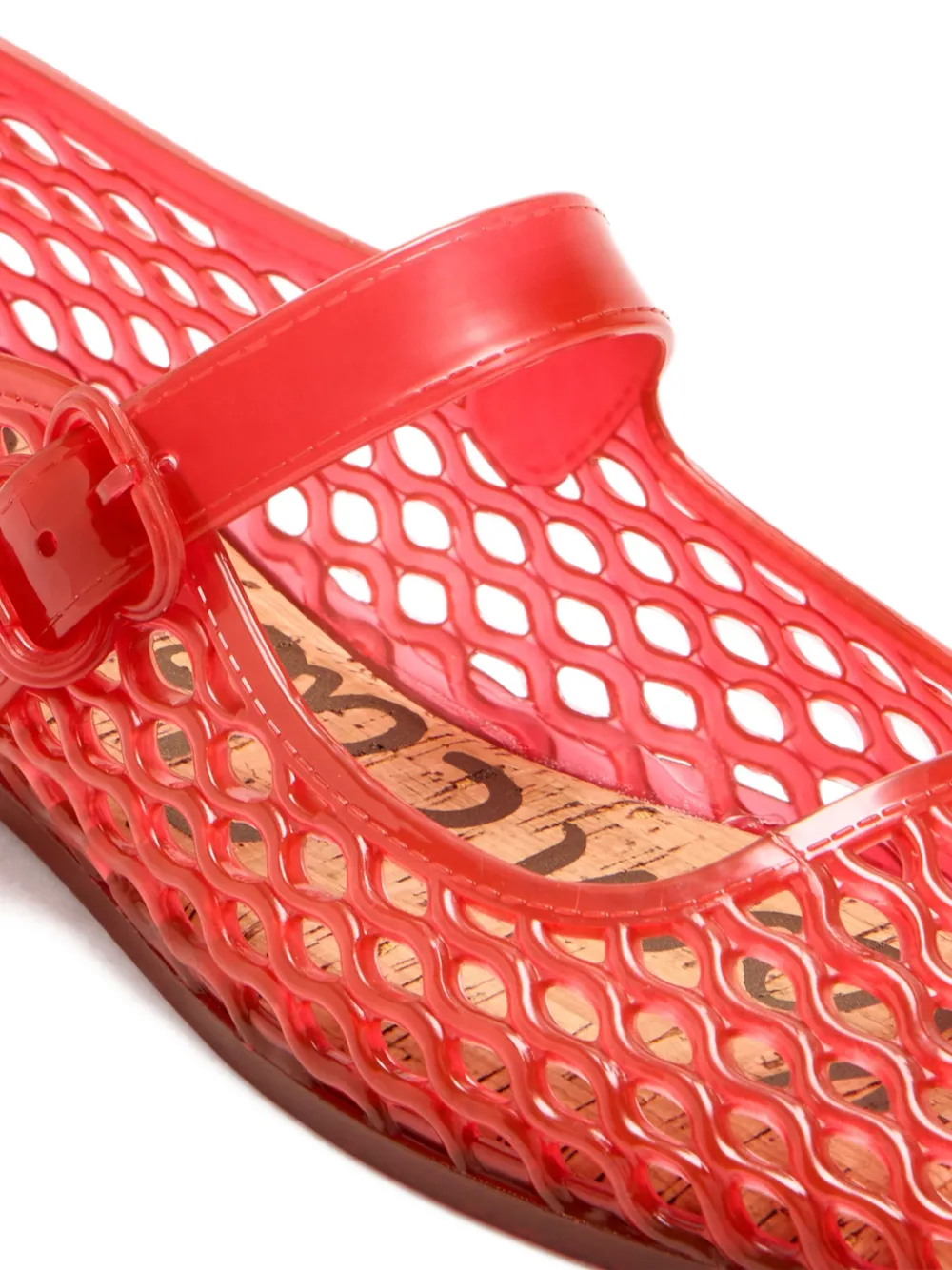 Sam Edelman net-pattern pumps Red