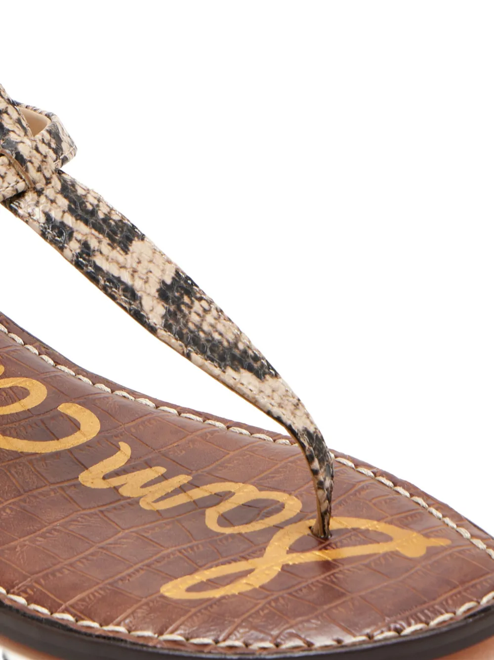 Sam Edelman Gigi snakeskin-effect sandals Brown