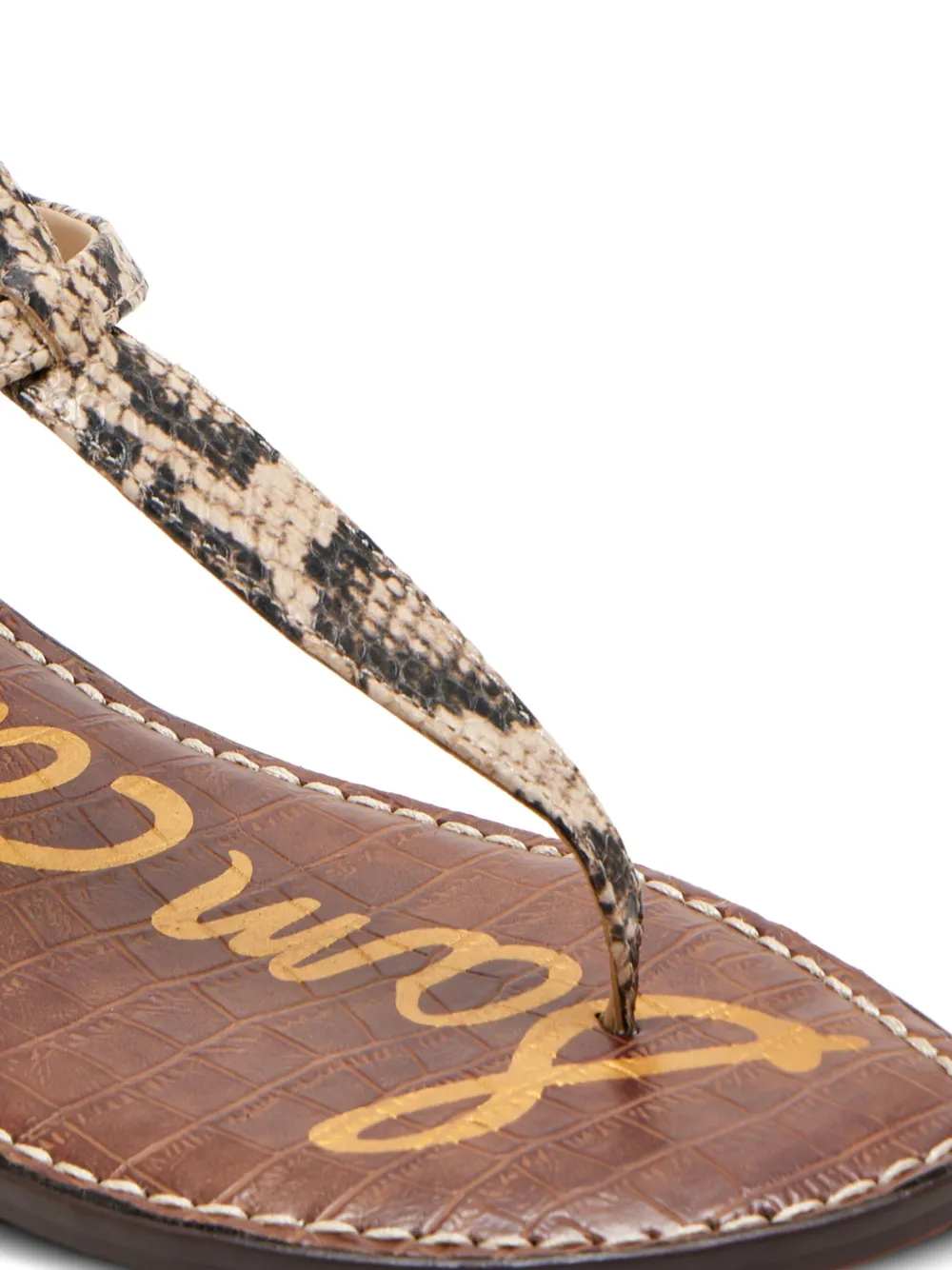 Sam Edelman Gigi snakeskin-effect sandals Brown