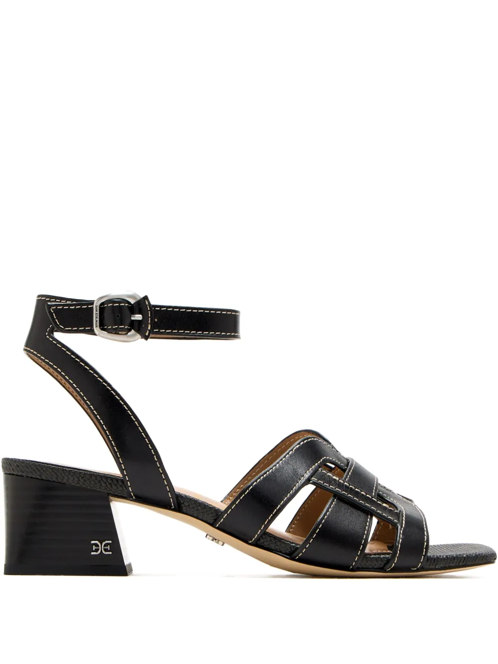 Sam Edelman 50 mm sandalen met enkelbandje en blokhak Zwart