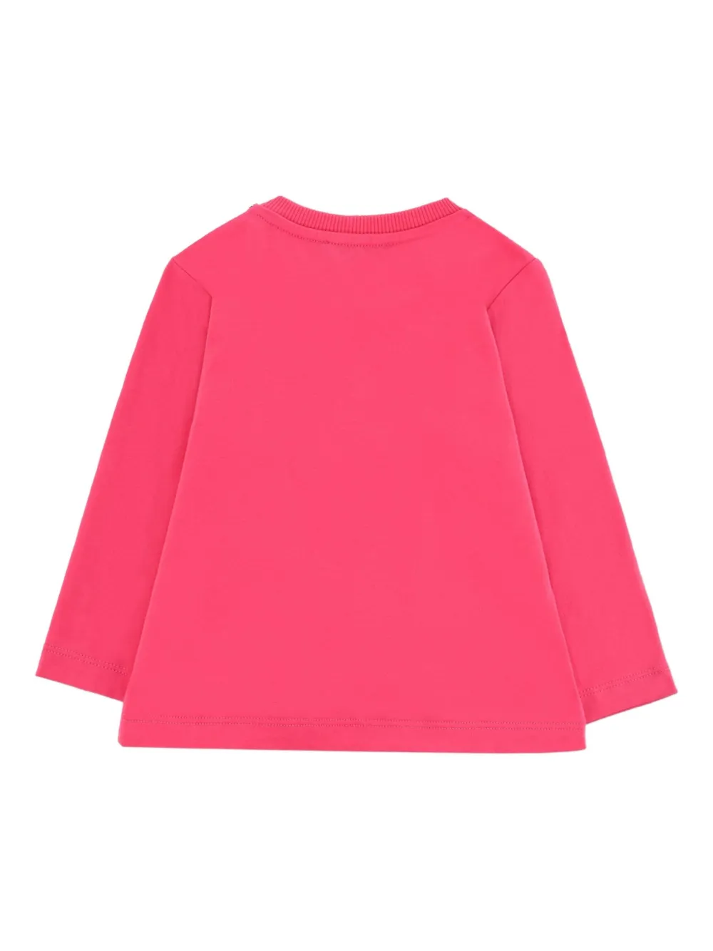 Moschino Kids Sweater met logo en lange mouwen Roze