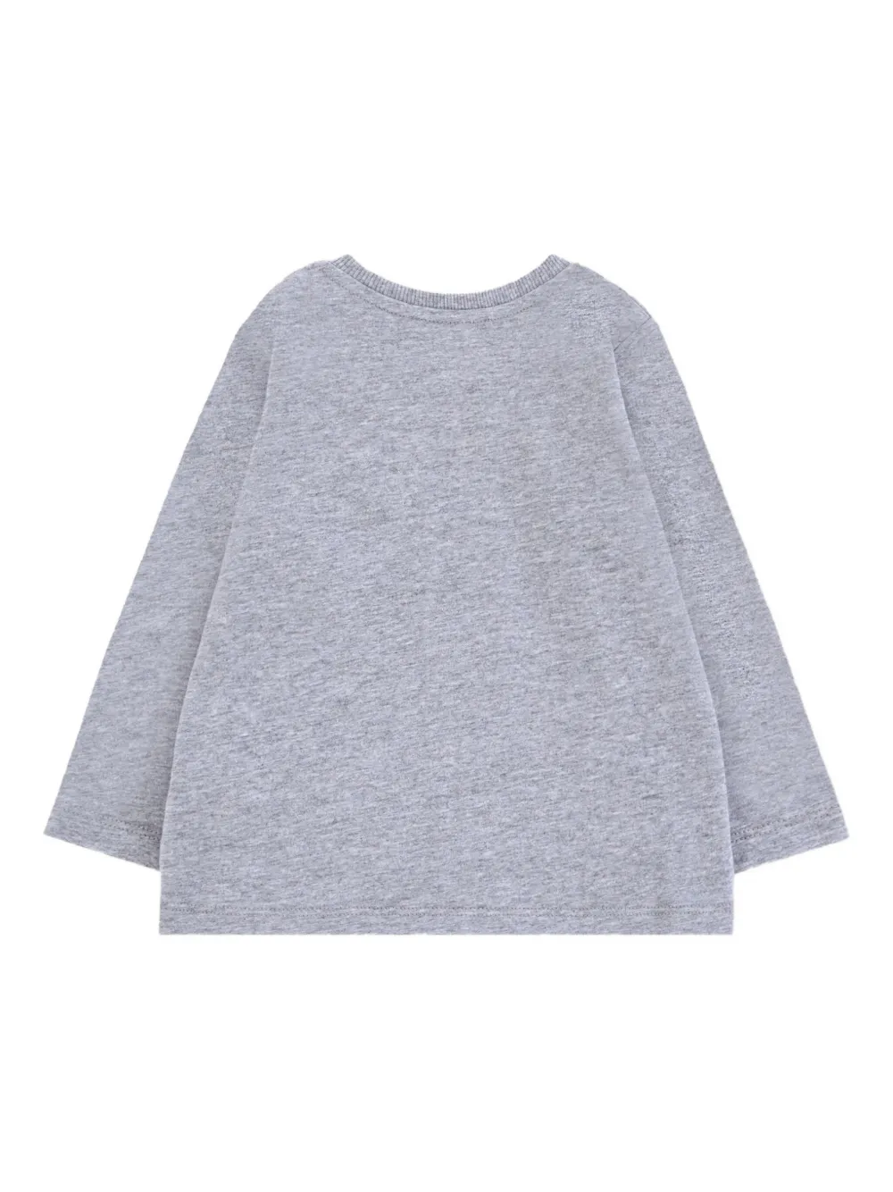 Moschino Kids T-shirt met lange mouwen en beerlogo Grijs