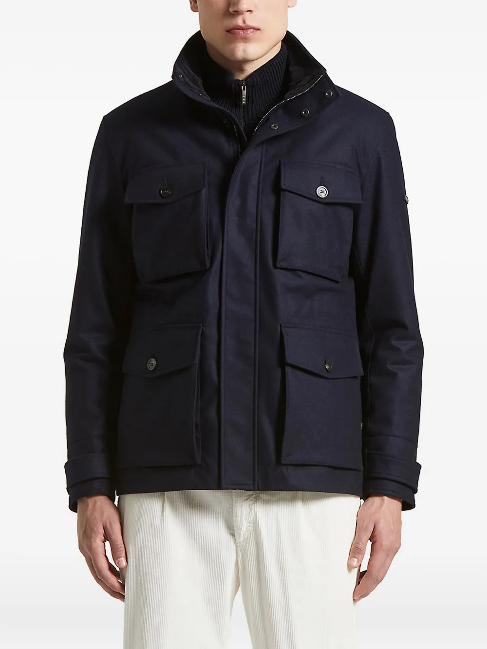 Peserico flap-pocket field jacket | Blue | Image 1