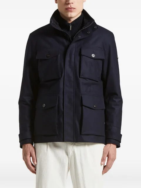 Peserico flap-pocket field jacket