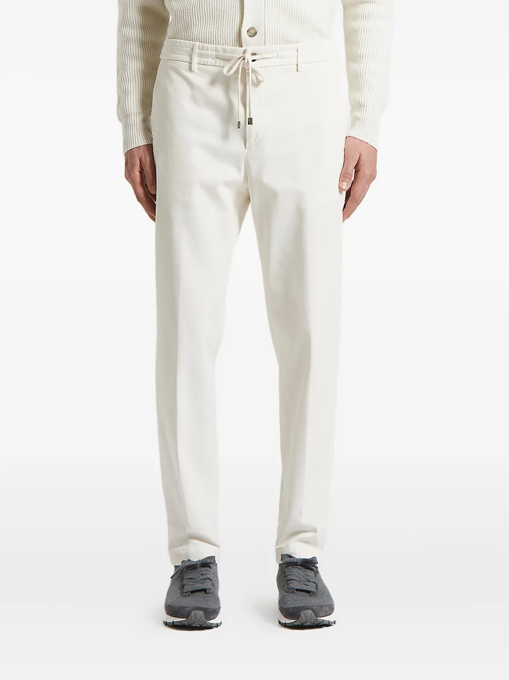 Peserico Drawstring Cargo Trousers In Neutral