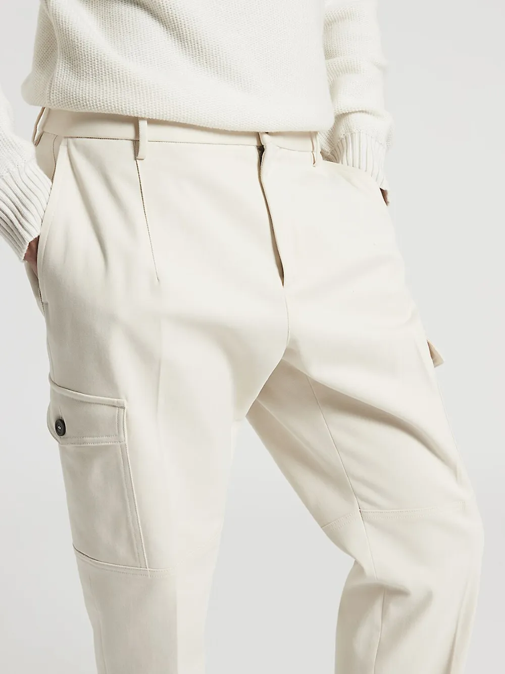 Peserico Cargo broek met trekkoord Beige
