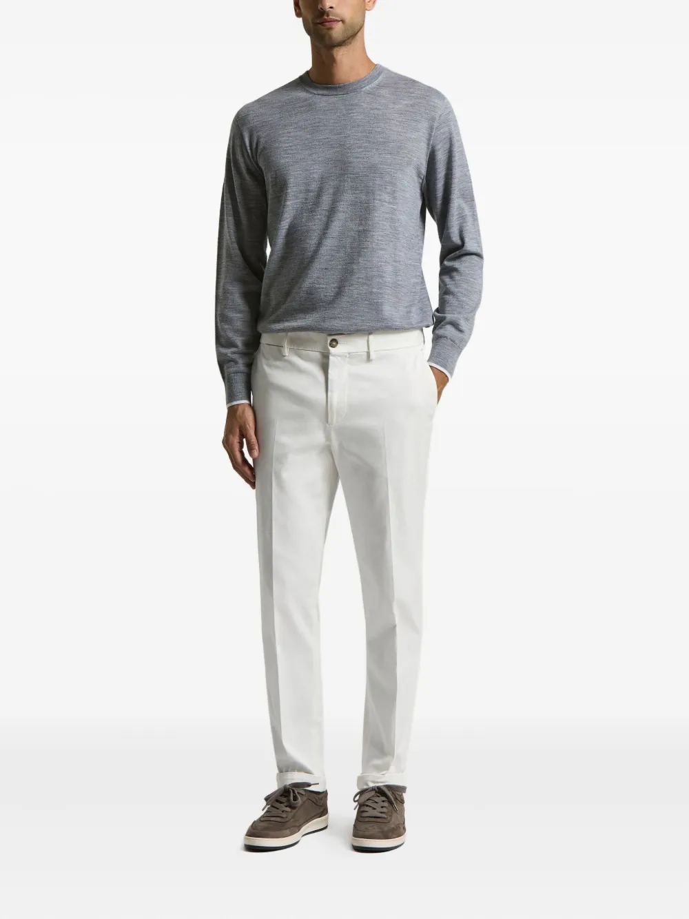 Peserico button trousers - Wit