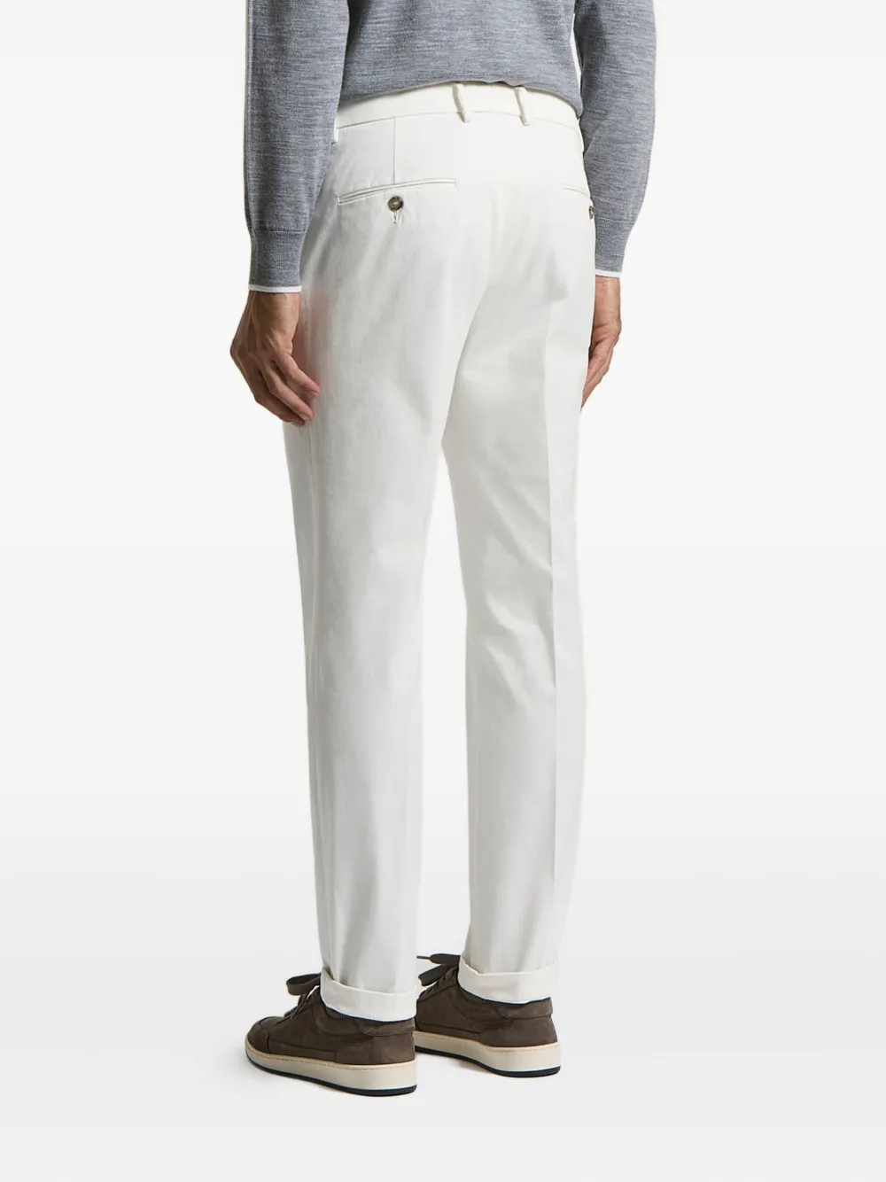 Peserico Broek met knopen Wit